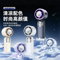 Portable Handheld Semiconductor Cooling Fan with Ice Compress Function, Mini Personal Fan for Instant Cooling
