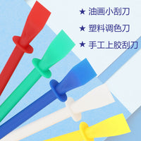 Flexible Plastic Palette Knife for Oil Painting, DIY Crafts, Leatherwork, and Adhesive Application