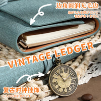 A6 Vintage Loose-Leaf Journal with Kraft Paper and Tie Closure