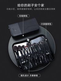 Eigshow 19-Piece Professional Makeup Brush Set with Soft Bristles for Eyeshadow and Face