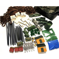Sand Table Model Terrain and Object Tool Set with Grass Powder and Road Strips
