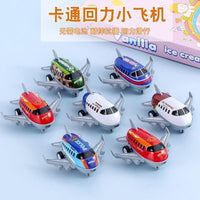 7.5cm Alloy Pull-Back Airplane Toy Model for Boys, Diecast Aviation Collectible