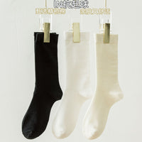 Women's Boneless Mid-Calf Cotton Socks - Soft, Breathable, Loose-Fit