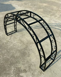 European Style Wrought Iron Garden Arch Trellis for Climbing Plants, Roses, and Bougainvillea
