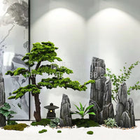 Outdoor Fiberglass Artificial Rockery Landscape Stone for Garden and Courtyard Decor