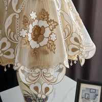 European Style Embroidered Peony Dust Cover for Home Appliances