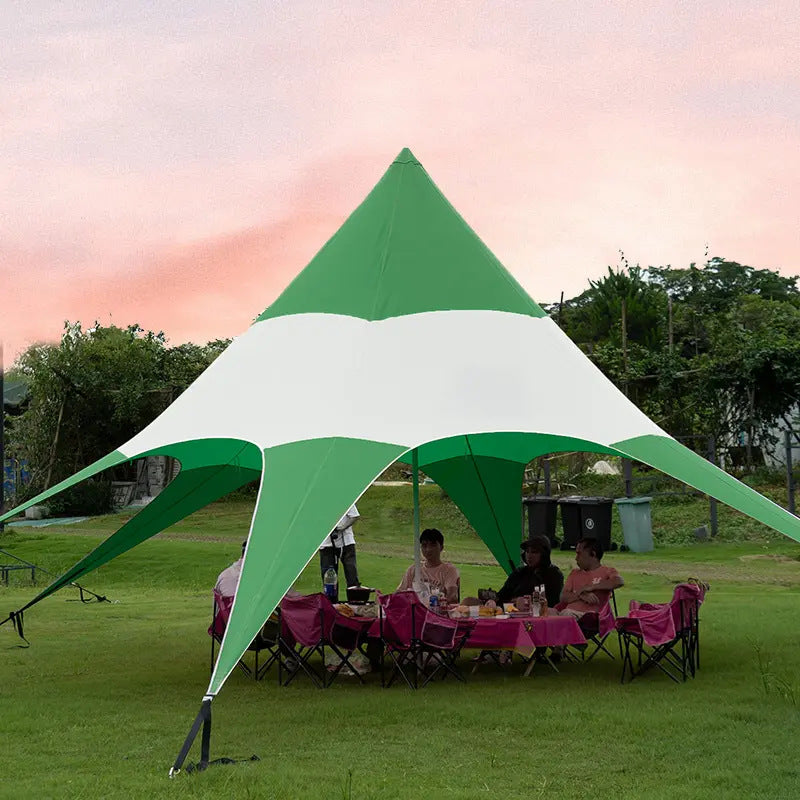 Outdoor Single Peak Canopy Tent for Camping and Events, Octagonal Design
