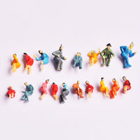 Miniature Seated Figure Models for Architectural Sand Table Scenery 1:87/1:100 Scale