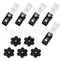 Garden Flag Stopper Clips and Plugs for Anti-Wind Flagpole Fixation