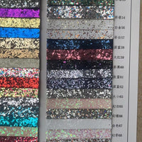 Glitter Sequin PU Leather Fabric for Christmas & New Year Decorations, Handbags, and Crafts