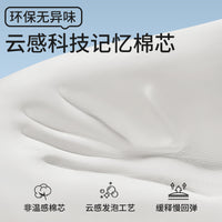 Car U-Shaped Massage Neck Pillow with Memory Foam for Travel and Sleep Support
