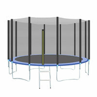 Outdoor and Indoor Trampoline for Kids and Adults with Safety Enclosure Net - Large Round Recreational Bouncer