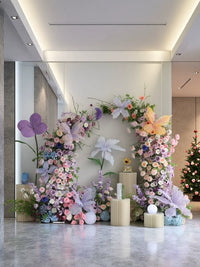 Monet Garden Artificial Butterfly Flower Arch for Wedding & Event Decor
