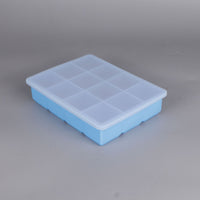 12-Cavity Silicone Ice Cube Tray Large Capacity Square Ice Mold for Milk Tea Shops Home Freezing