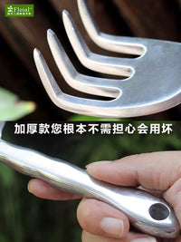 Mini Garden Trowel and Rake Set for Potted Plants and Gardening, Stainless Steel
