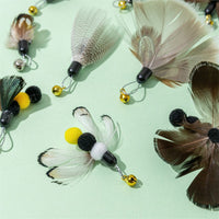 Retractable Cat Wand with Insect Teaser Refills for Interactive Pet Play
