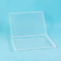 A4 PP Plastic Document Storage Box Transparent Multi-functional Organizer for Files and Receipts