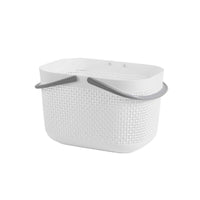Thickened Imitation Rattan Portable Storage Basket for Bathroom, Dorm, and Sundries