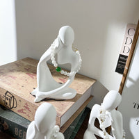 Plaster Mannequin Jewelry Display Stand Abstract Human Bust Necklace Bracelet Holder Ornament for Photography Props