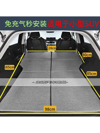 Non-Inflatable Car Air Mattress for SUV Rear Trunk, Foldable Single/Double Travel Bed, Universal Vehicle Sleeping Pad