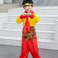 Kids Monkey King Costume Set for Halloween & Stage Performances