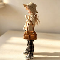 Doll Fashion Mini Double Pocket Bag for OB11 Dolls, Exquisite Doll Accessories Photography Prop