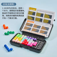 Smart Beads Pyramid Puzzle Game for Kids - Logic Training Educational Toy