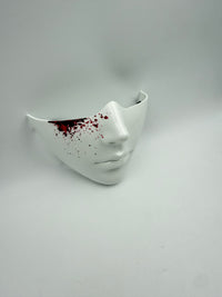 Cyberpunk Half-Face Mask for Cosplay and Halloween