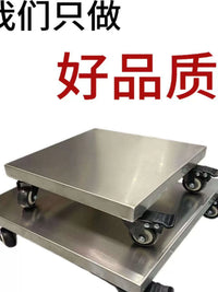 Heavy-Duty Stainless Steel/Galvanized Steel Dolly Cart with Swivel Locking Wheels for Planters & Moving