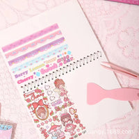 Qingyifang Star Look Release Paper Book Double-Sided A5 Tape Sticker Handbook Material Storage Release Book