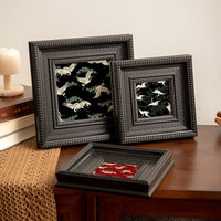Vintage Oil Painting Style Photo Frame for Tabletop or Wall Mounting, American Retro Sketch Frame