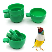 Bird Cage Feeder Drinker Round Bird Bowl Water Box Food Box Bird Cage Accessories Parrot Dual-use Trough Food Container
