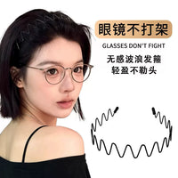 Invisible Wavy Headband for Women, Non-Slip Hair Hoop for Washing Face, Makeup, and Hair Styling