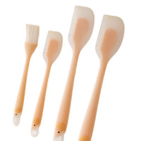 Integrated Silicone Spatula and Basting Brush Set for Baking and Cooking