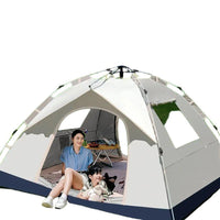 Outdoor Camping Tent with UV Protection, Waterproof, and Moisture-Proof Ground Mat