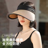 Women's Summer Outdoor Sports Sun Visor Hat Lightweight Breathable Wide Brim UV Protection