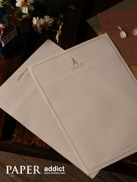 21DOES Japanese Art Nouveau Eiffel Tower Vintage Letter Paper and Envelopes Set