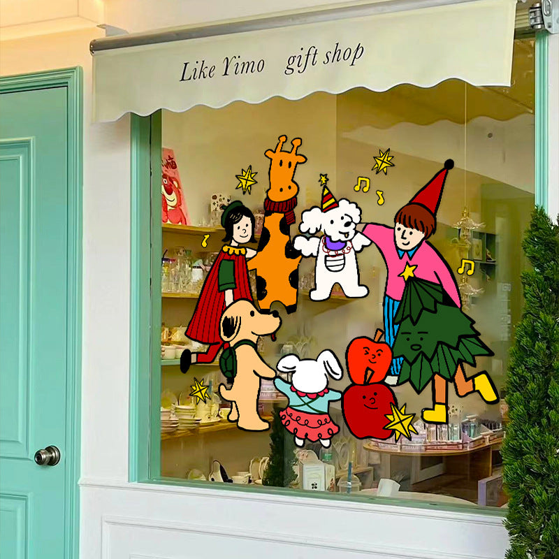 Christmas Window Clings Decals for New Year Holiday Decor