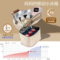 Multi-functional Breast Milk Cooler Bag for Moms, Portable Insulated Baby Bottle Storage