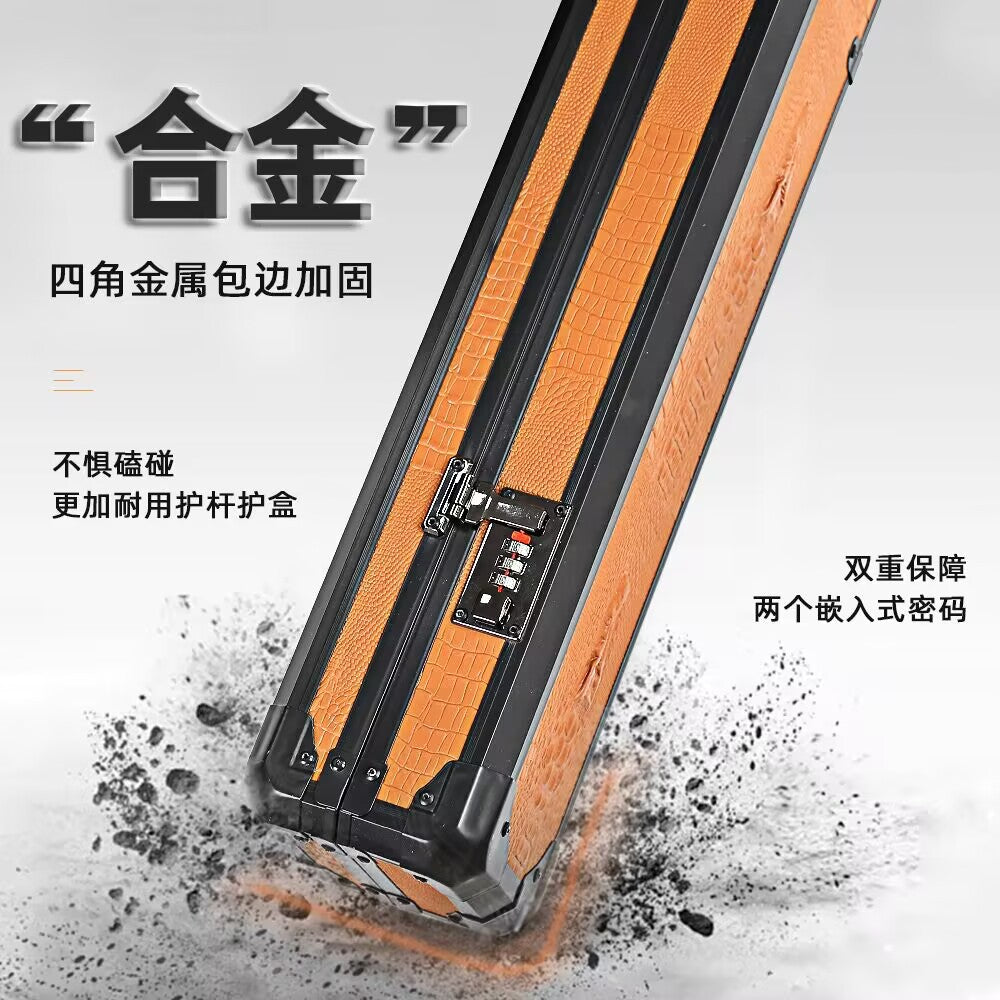 Integrated Pool Cue Case Multi-Slot Billiard Stick Storage Bag Anti-Collision Durable Cue Box