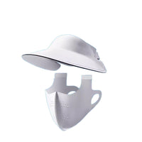 UV Protection Ice Silk Face Mask with Wide Brim for Cycling and Sun Protection