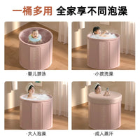 Foldable Portable Bathtub for Adults and Kids - Insulated Soaking Tub