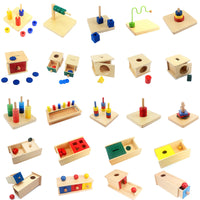 Montessori Wooden Educational Toy for Toddlers and Preschoolers - Early Learning Activity Box