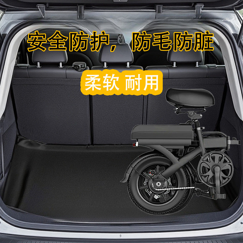 Car Trunk Liner Mat Waterproof Dustproof Foldable Cargo Protector for Ride-Sharing Drivers