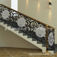 Wrought Iron Villa Garden Fence Outdoor Decorative Metal Railing Landscape Barrier