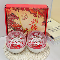 Ceramic Gift Bowl Set with Gift Box, Practical Souvenir for Events, Customer Giveaways, and Holiday Gifts