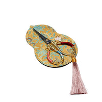 Portable Chinese Style Tassel Tea Scissors with Storage Bag