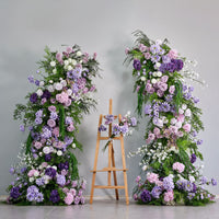 Monet Garden Style Artificial Floral Arch Arrangement with Stand for Outdoor Weddings