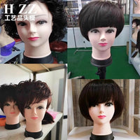 Mannequin Head for Wig Display and Hairdressing Practice, Soft Rubber Bald Head for Makeup and Beauty Training