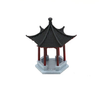 Miniature Pavilion Ornament for Landscaping, Fish Tank, Micro-Landscape, and Bonsai